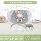 Baby Swing for Infants, Bluetooth Swing Electirc Baby Rocker Bouncer, Intelligent Auto Swing with 5 Speed, Gray