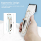 Phisco Professional Hair Clipper for Men， 2 in-1 Multifunctional Grooming Set Men's Beard Trimmer, LED Display(White)