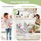 Baby Swing for Infants, Bluetooth Swing Electirc Baby Rocker Bouncer, Intelligent Auto Swing with 5 Speed, Gray