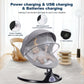 Baby Swing for Infants, Electric Portable Swing with 5 Speed, Bluetooth Rocker with Remote Control, Adjustable Seat, Gray