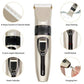 Phisco Men's Body Hair Trimmer,IPX7 Waterproof USB Rechargeable Cordless Hair Trimmer Set for Home Travel Gold