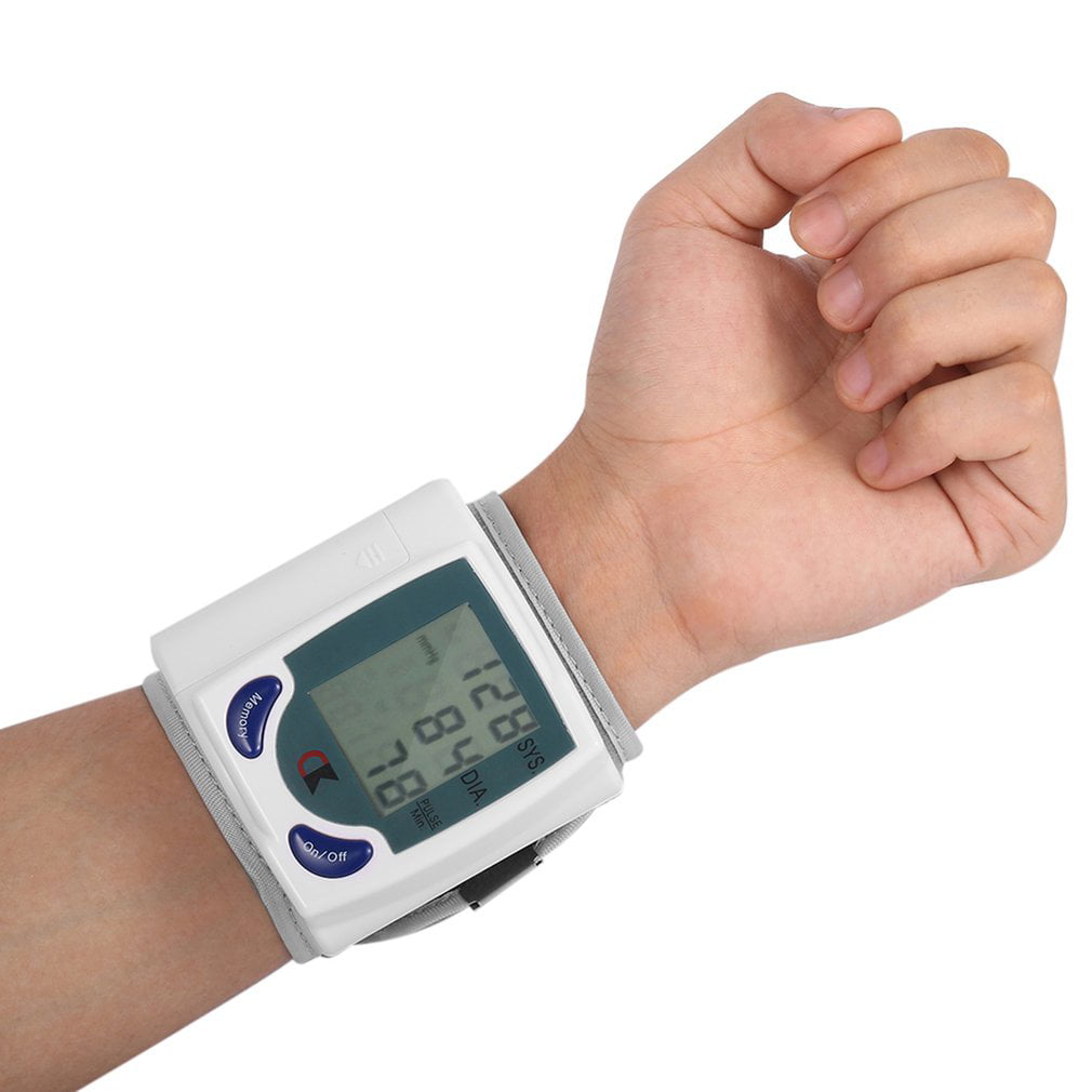Blood Pressure Monitor, Digital Wrist Blood Pressure Monitor with Measures Pulse, Diastolic and Systolic