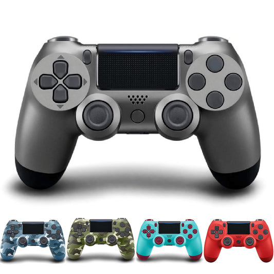 controller ps4 ,vibration game joystick compatible with ps4 - steel black