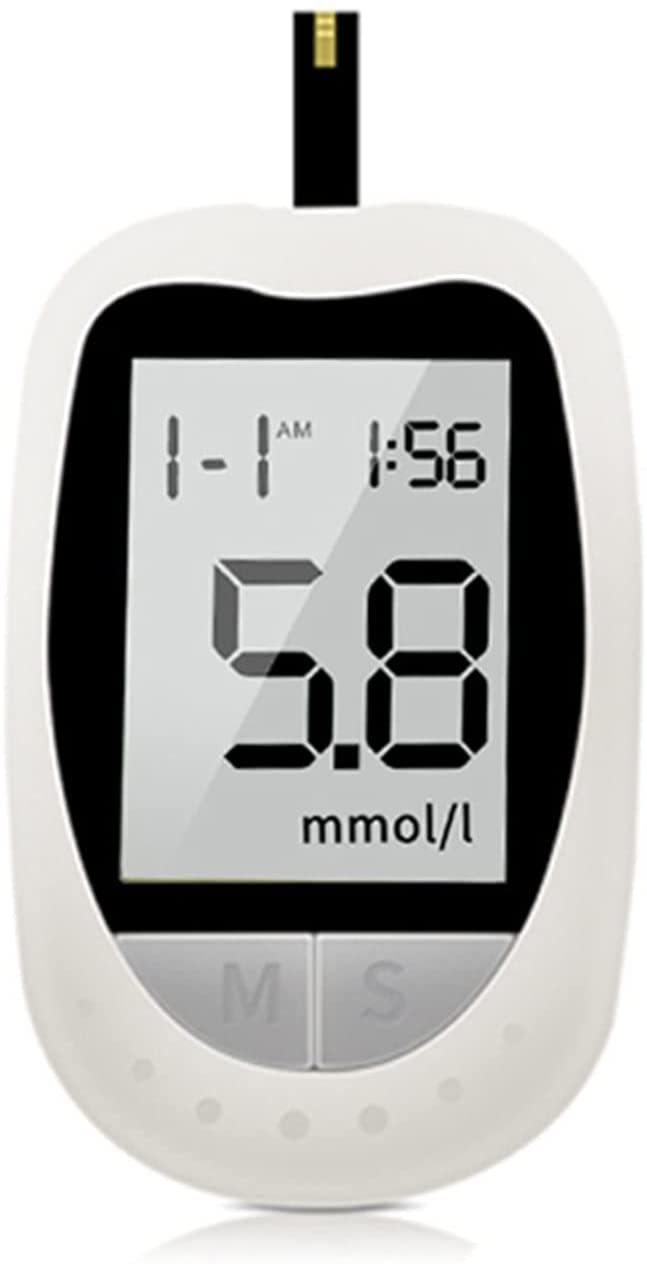 Yadala Blood Glucose Monitor Kit, Blood Glucose Meter Glucometer Kit Code Free Diabetes Test Blood Sugar Monitor with 50 Glucometer Strips, 50 Lancets, Lancing Device, Carrying Case