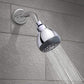 High Pressure Shower Head, 3 Inch Anti-Clog Anti-Leak Fixed Chrome Showerhead, Adjustable Metal Swivel Ball Joint for Bathroom, Hotel, Bathhouse