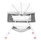 Bassinet for Babies, Zechiy 4 in 1 Portable Rocking Bassinet with Breathable Net and Harmless Mattress, Quick-Fold Crib for Newborn Girl Boy Infant, Grey