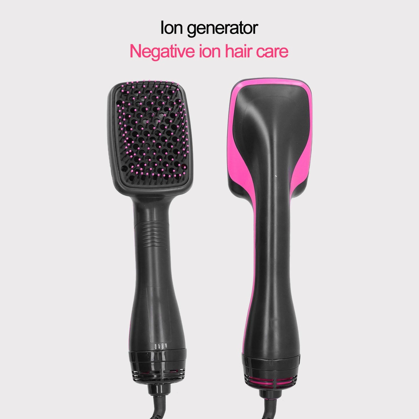 Negative Ion Hair Dryer for Hair Care, Electric Blow Dryer with Comb for Wet Dry Dual Use, Styling Hair Dryer with 3 Temperature Control