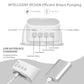 Double Breast Pumps,Yadala  Portable Electric Wearable Breast Pump - 24mm Light Grey(2Pcs)