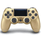 Wireless Game Controller Compatible with PS4,Analog Sticks/6-Axis Motion Sensor With Charging Cable - Gold