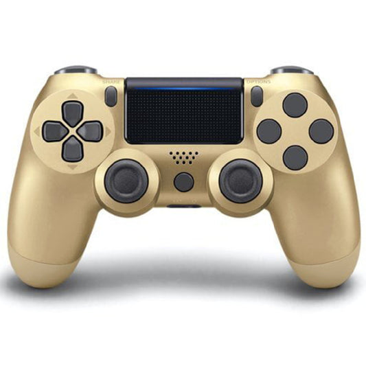 Wireless Game Controller Compatible with PS4,Analog Sticks/6-Axis Motion Sensor With Charging Cable - Gold