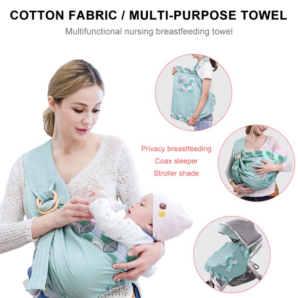 YADALA Baby Sling Wrap Carrier 4 in 1 Baby Carrier Stretchy Ergonomic Sling Infant Sling with Sturdy Rings Carrying