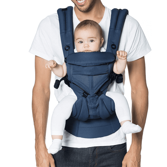 Baby Carrier, Omni 360 All Carry Positions Baby Carrier with Cool Air Mesh, Midnight Blue