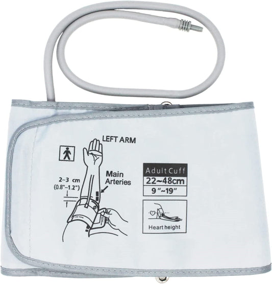 Plus-Sized Bariatric Blood Pressure Cuff, Replacement Extra Large Cuff Compatible with Omron BP for 9"-19" Big Arm