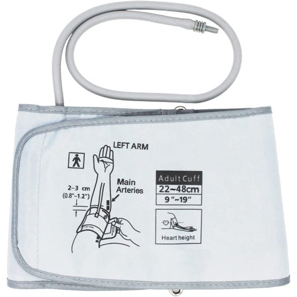 Plus-Sized Bariatric Blood Pressure Cuff, Replacement Extra Large Cuff Compatible with Omron BP for 9"-17" Big Arm