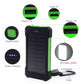 Golego Power Bank Outdoor Waterproof 20000mAh 2 USB Portable Solar Battery Charger Solar Power Bank
