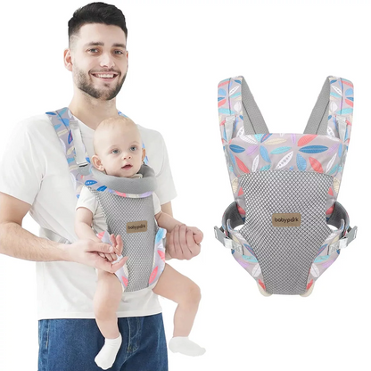 Baby Carrier, 4-in-1 Colorful Baby Carrier, Front and Back Baby Sling with Adjustable Holder