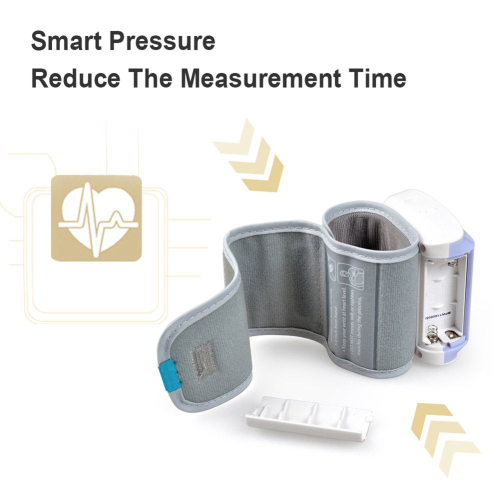 Blood Pressure Monitor, BDUN Automatic Blood Pressure Machine Wrist Cuff with Heart Rate, LCD Display, Memory and Carrying Case