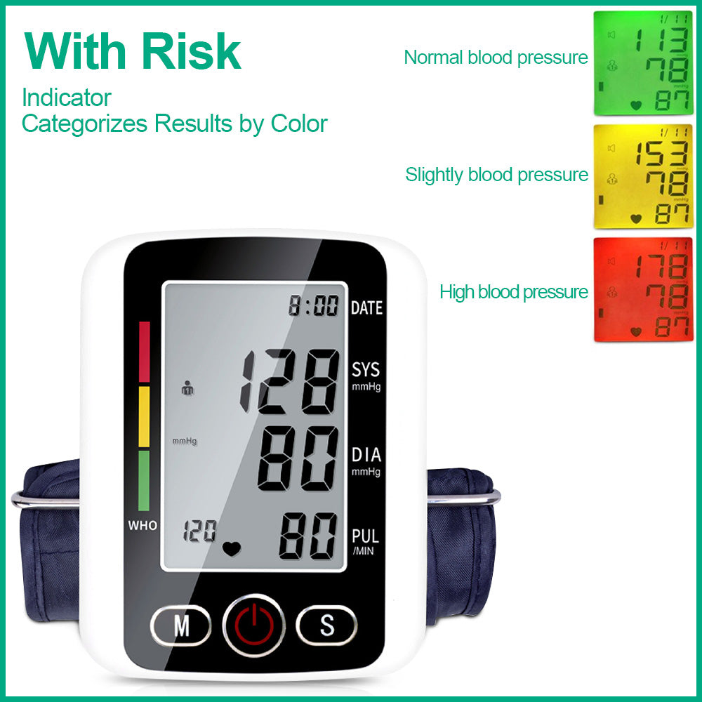 Blood Pressure Monitor, Automatic Blood Pressure Monitor Upper Arm Sphygmomanometer with Backlight Display, Adjustable Cuff and Dual User Mode