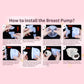Wearable Breast Pump, Hands Free Electric Breast Pump with 3 Modes & 9 Levels