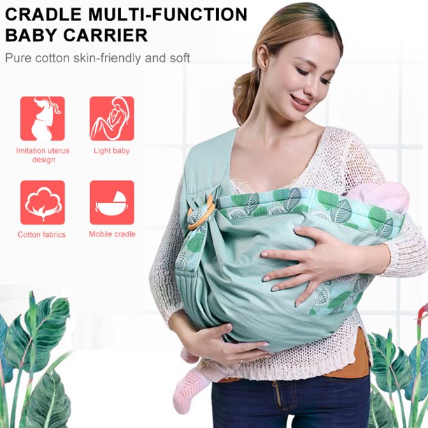 YADALA Baby Sling Wrap Carrier 4 in 1 Baby Carrier Stretchy Ergonomic Sling Infant Sling with Sturdy Rings Carrying