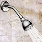 High Pressure Shower Head, 3 Inch Anti-Clog Anti-Leak Fixed Chrome Showerhead, Adjustable Metal Swivel Ball Joint for Bathroom, Hotel, Bathhouse