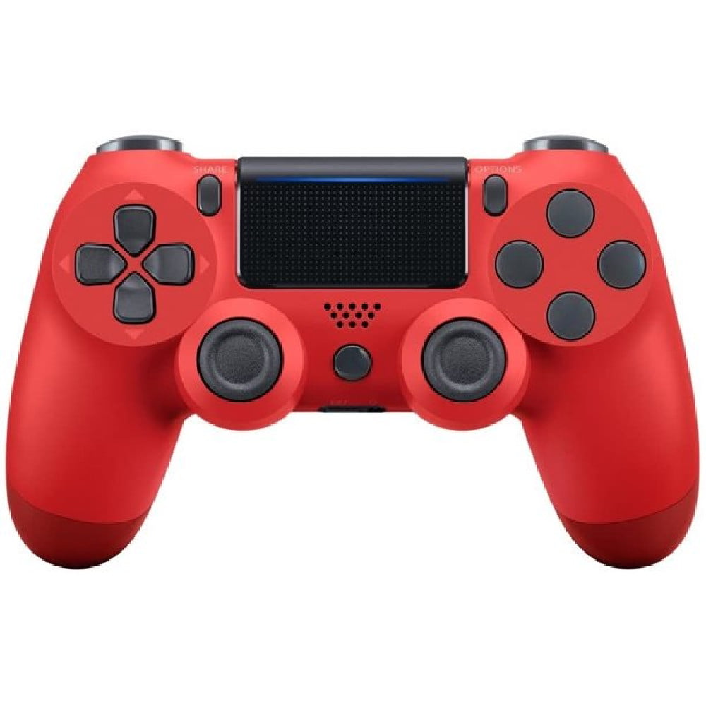 Wireless Controller Compatible with PS4,Vibration Game Joystick Compatible with PS4 - Magma Red