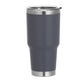 30 oz Stainless Steel Tumbler, Insulated Coffee Tumbler Cup, Double Wall Vacuum Insulated Travel Tumbler with Lid, Powder Coated Travel Mug for Hot or Cold Drinks, Grey