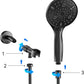 Nasi Shower Head with Handheld, 10-mode High Pressure Handheld Shower Heads with 59 Inch Hose, Hydro Jet Shower Head with Handheld Spray, Matte Removable Camper Shower Head