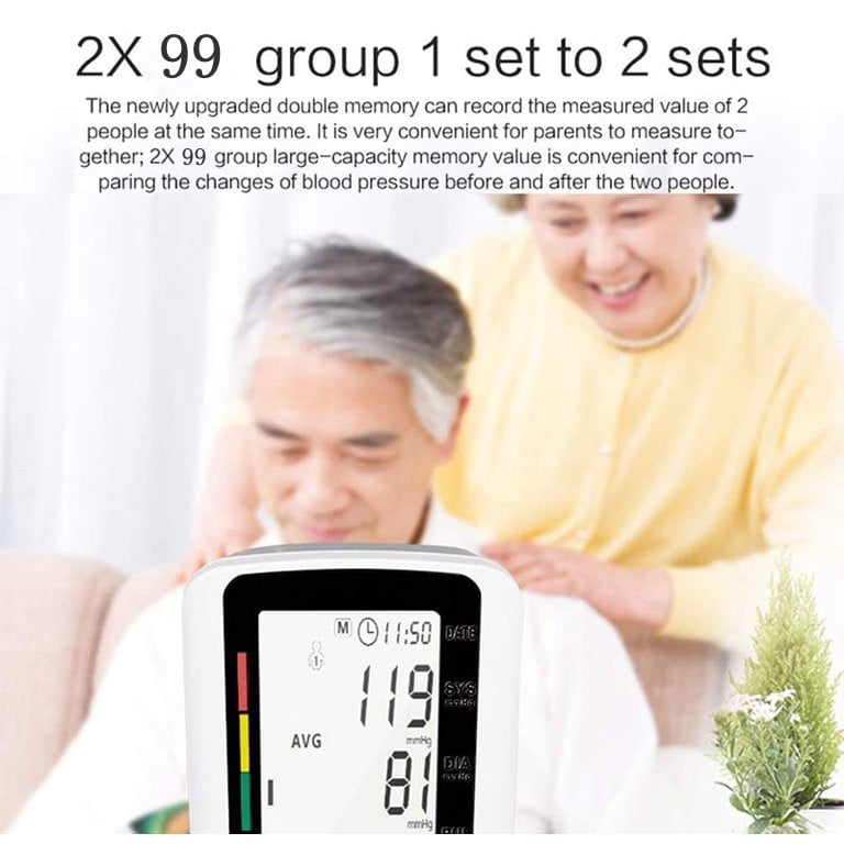 Blood Pressure Mechine, Automatic Digital Upper Arm Blood Pressure Monitor BP Cuff Blood Pressure Machine for Home Use