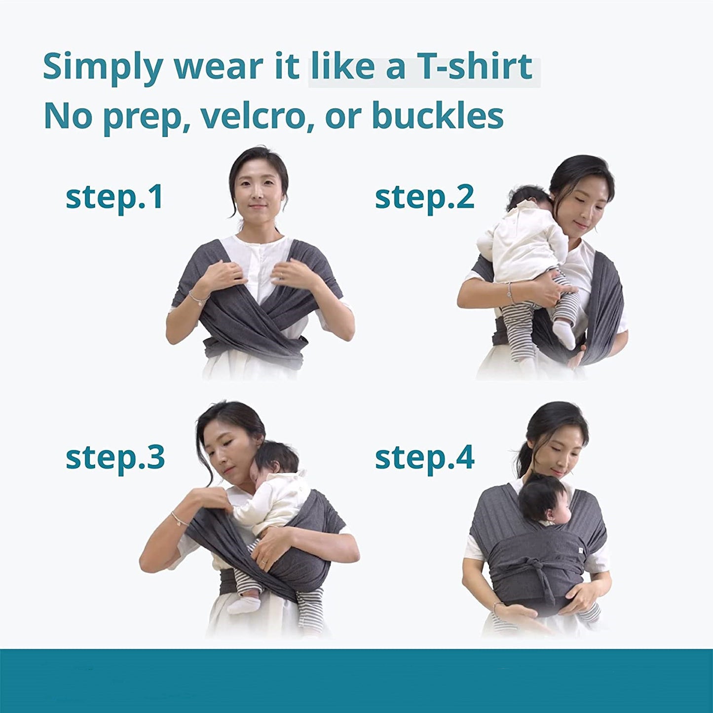Yadala Baby Carrier, Hands Free Air-Mesh Baby Carrier, Breathable, Softness for Newborn up to 44 lbs, Mocha