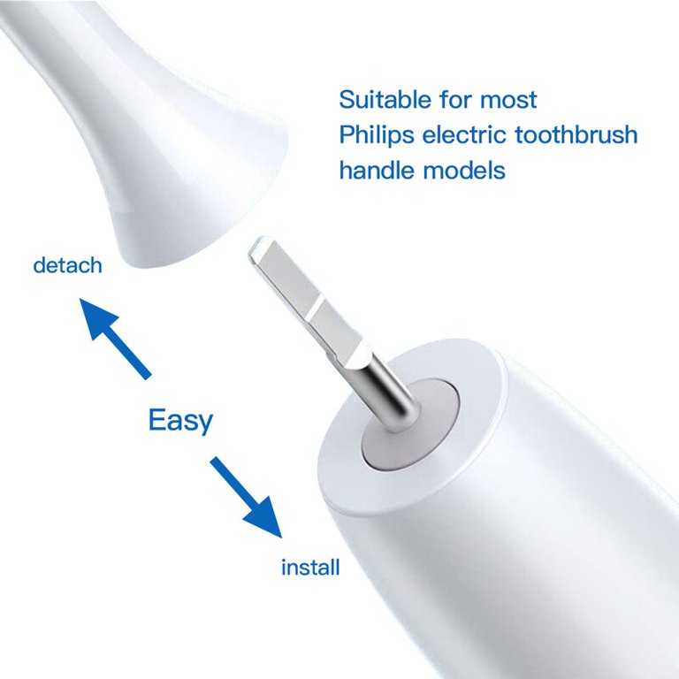 Replacement Toothbrush Heads for Philips Sonicare Replacement Heads, Compatible with Phillips Sonicare Replacement Brush Head, Electric Toothbrush Heads Refill for Sonic Care Snap-On,6 Pack