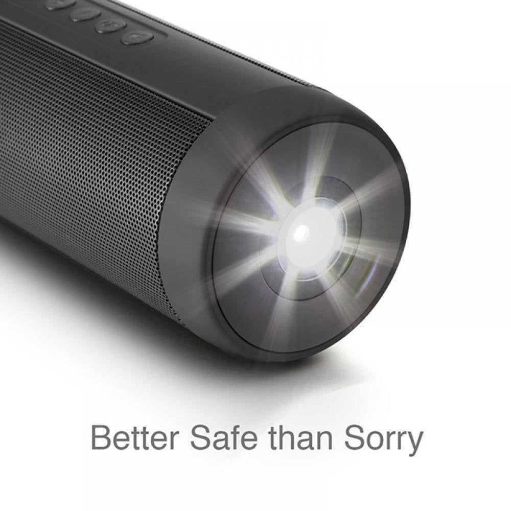 Portable Wireless Bluetooth Speaker With Flashlight Function, IPX7 Waterproof Bluetooth Speaker