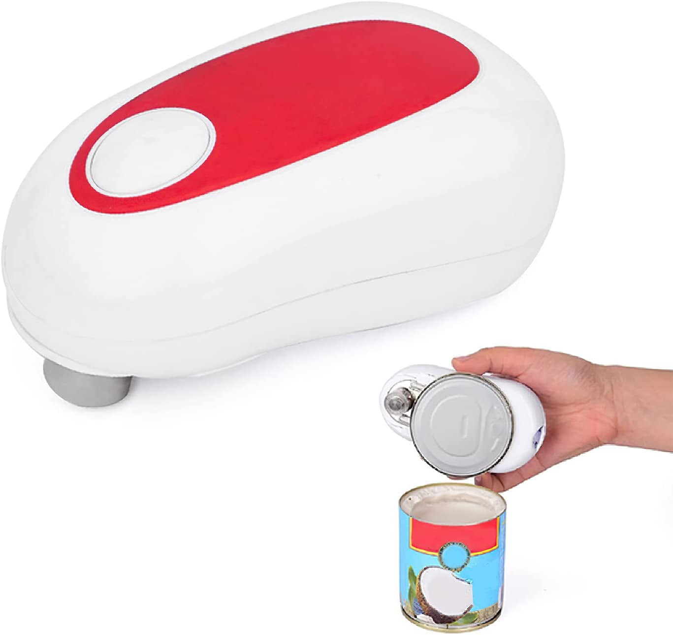 Electric Can Openers for Kitchen, Battery Operated One Touch Can Opener Prime for Seniors with Arthritis ,Safety Can Opener Smooth Edge, Kitchen Gadget Gifts for Chefs,Automatic Can Opener Hands Free