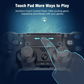 controller ps4 ,vibration game joystick compatible with ps4 - steel black