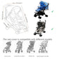 Lukka Stroller Rain Cover Universal Stroller Cover Umbrella Stroller Waterproof Snow Wind Weather Shield ,Food Grade EVA No Odor