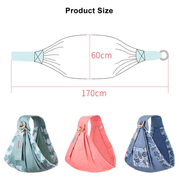 YADALA Baby Sling Wrap Carrier 4 in 1 Baby Carrier Stretchy Ergonomic Sling Infant Sling with Sturdy Rings Carrying