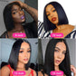 Jianouu Short Straight Bob Wig, Human Hair Wigs for Black Women 8Inch Short Bob Wigs Human Hair Wigs Brazilian Hair Wigs Straight Human Hair Pre Plucked