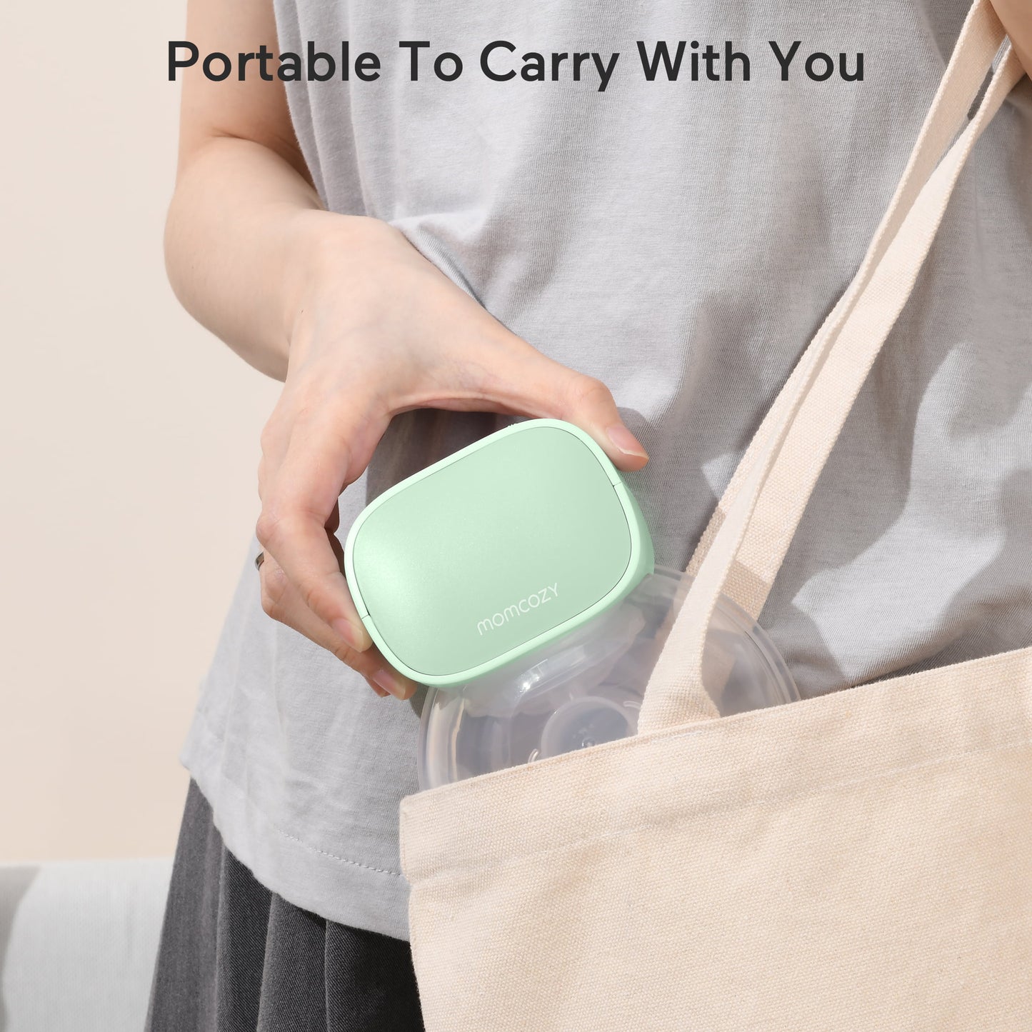 Yadala Wearable Breast Pump, Hands Free Portable Wireless Electric Breast Pump with 2 Modes 5 Levels and Breastmilk Storage Bags