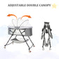 Bassinet for Babies, Zechiy 4 in 1 Portable Rocking Bassinet with Breathable Net and Harmless Mattress, Quick-Fold Crib for Newborn Girl Boy Infant, Purple