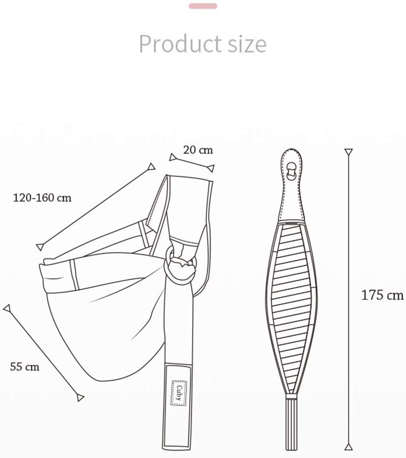 YADALA Baby Sling Wrap Carrier 4 in 1 Baby Carrier Stretchy Ergonomic Sling Infant Sling with Sturdy Rings Carrying