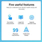 Blood Pressure Machine, Wrist Blood Pressure Monitor  Cuff with Large LCD Display, Automatic BP Monitor with Reading Memory Voice for Home Use