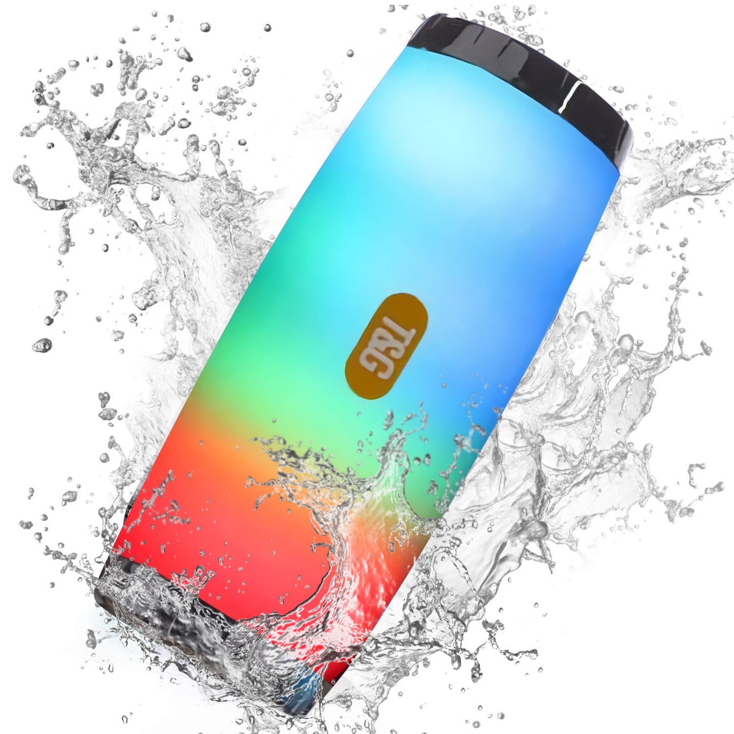 Portable Wireless Bluetooth Speaker,Waterproof Bluetooth Speaker with Lights,Outdoor Party Speaker