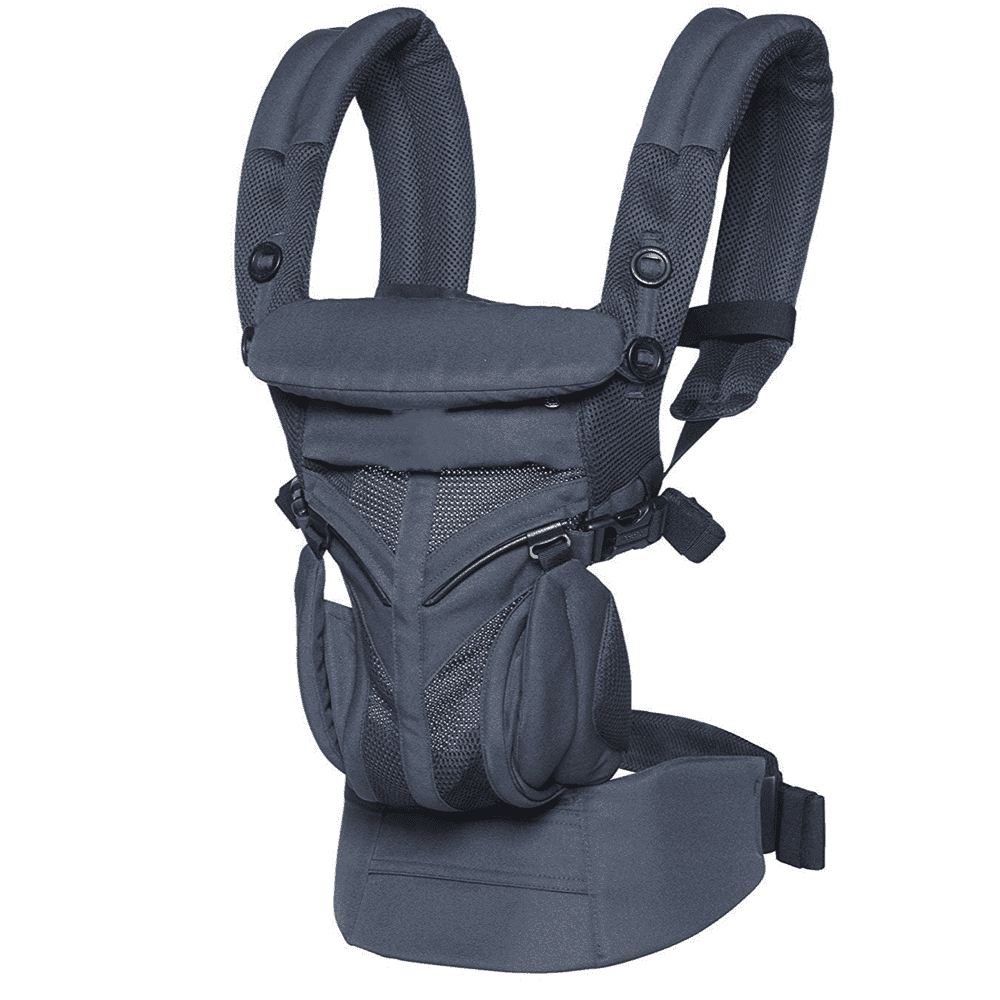 Baby Carrier, Omni 360 All-Position Baby Carrier for Newborn to Toddler with Lumbar Support & Cool Air Mesh (7-45 Lb), Midnight Blue