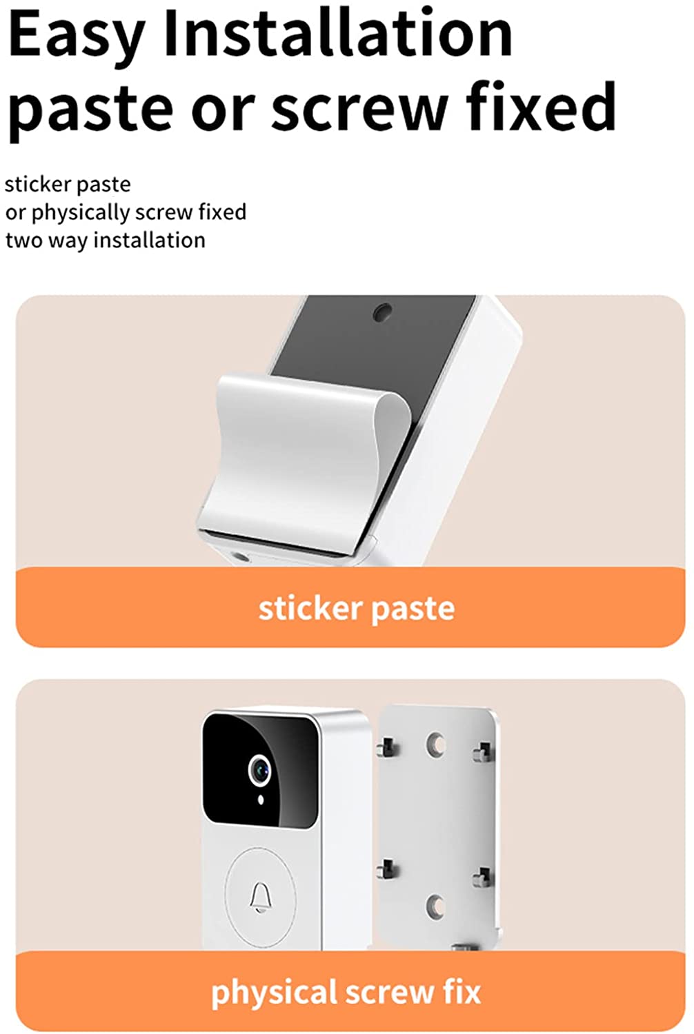Happylost Smart Wireless WiFi Video Doorbell Phone Camera Door Bell Ring Intercom Security
