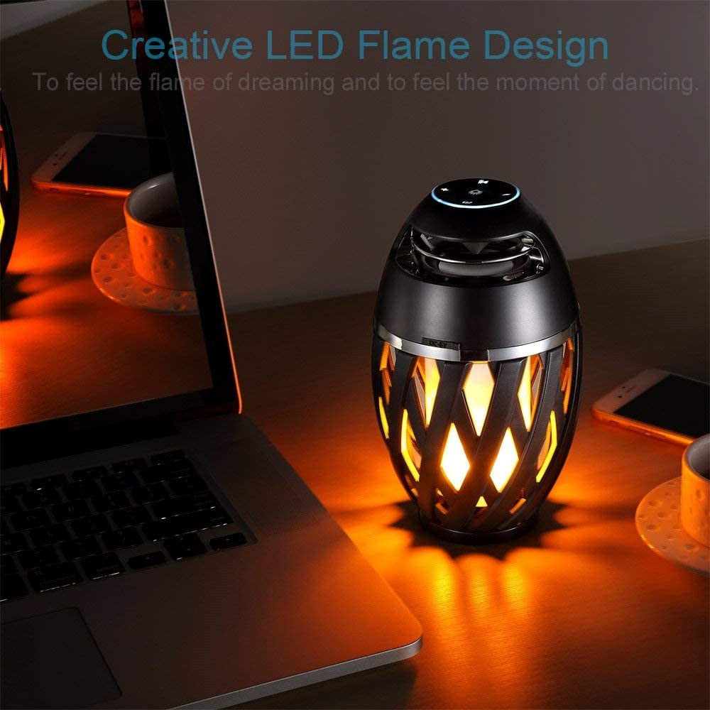 Outdoor Bluetooth Speaker, Wireless Bluetooth Speakers with LED Atmospheric Lighting Effect