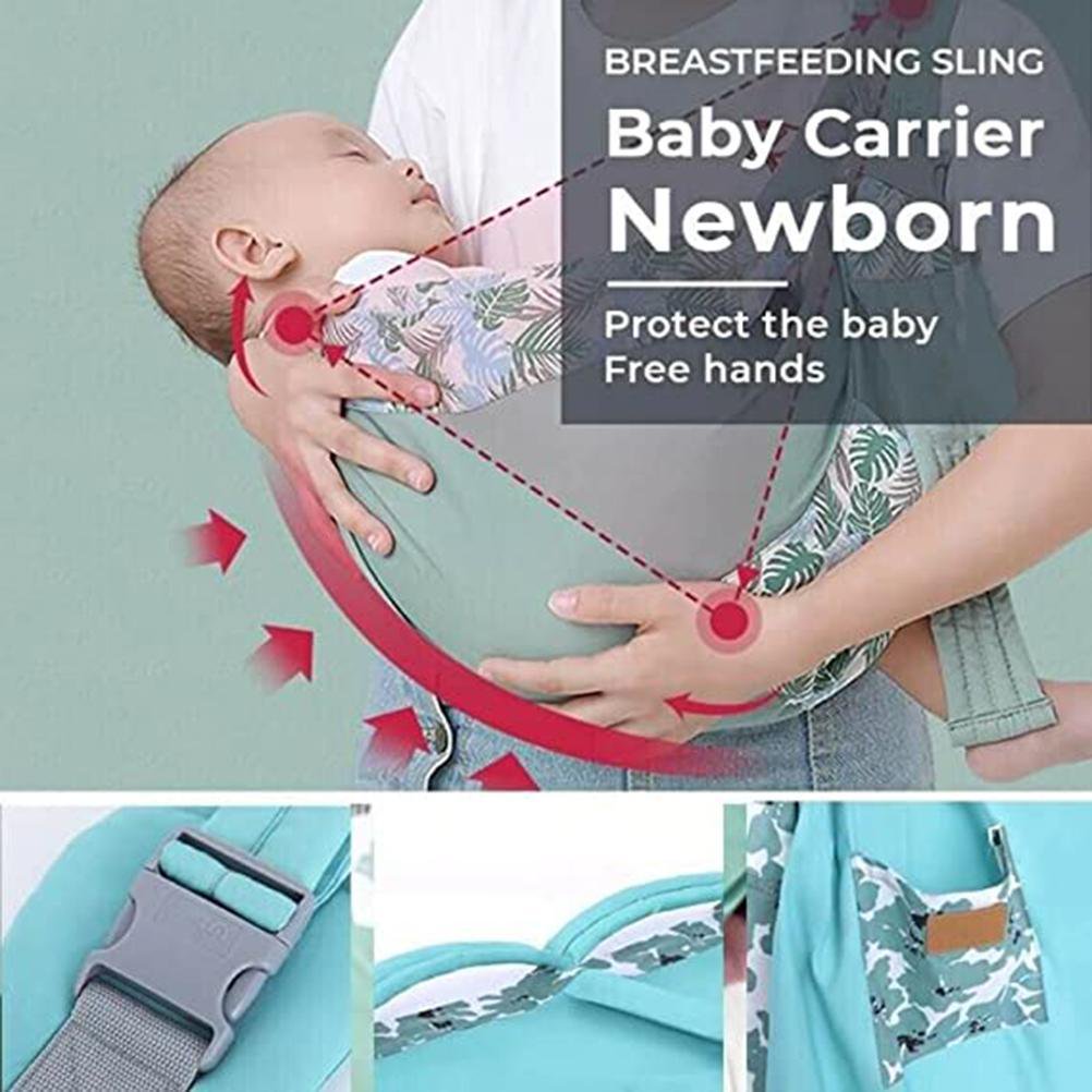 Baby Wrap Carrier - Baby Carrier Wrap - Stretchy Infant Sling for Newborn Babies