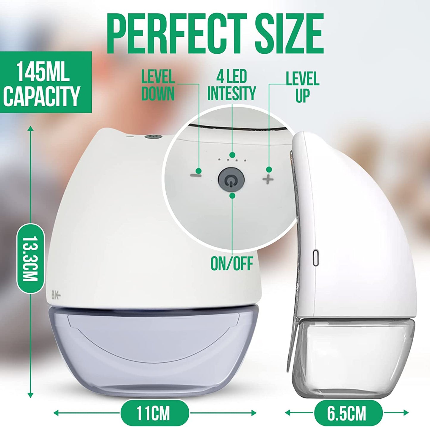Wearable Breast Pump, Electric Hands Free Portable Breast Pump with 4 Modes, 9 Levels