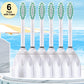 6 Pack New E-Series Replacement Toothbrush Heads for Philips-Sonicare, HX7023/64