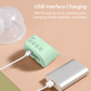 Yadala Wearable Breast Pump Electric Hands-Free Portable Spill-Proof Ultra-Quiet Pain Free  Breastfeeding Breastpump with 2 Mode & 5 Levels, 24mm- Green