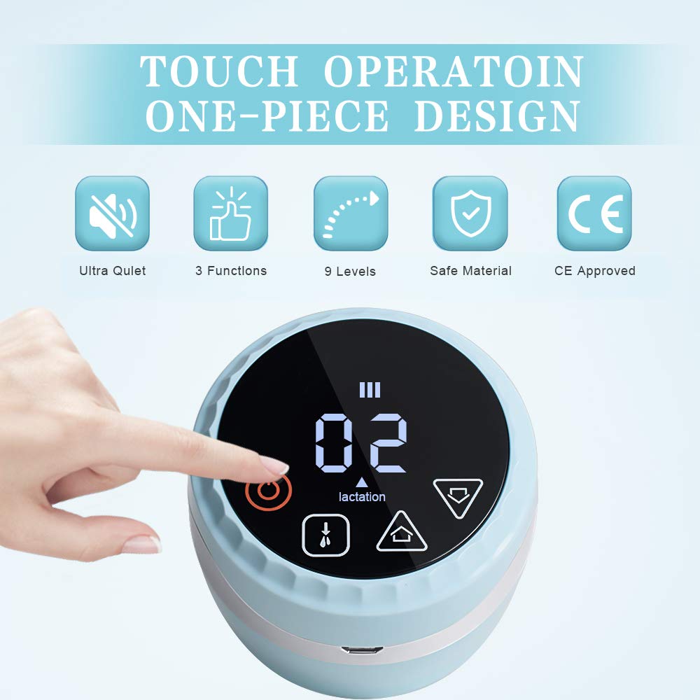 Electric Breast Pump, Portable Breast Feeding Pumps, Single Powered Breast Pump with 3 Modes and 20 Levels of Intensity